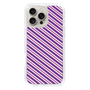 スリムプロテクションケース［ Small Stripe - Purple × Pink ］