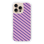 スリムプロテクションケース［ Small Stripe - Purple × Pink ］