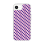 スリムプロテクションケース［ Small Stripe - Purple × Pink ］