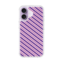 スリムプロテクションケース［ Small Stripe - Purple × Pink ］