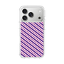 スリムプロテクションケース［ Small Stripe - Purple × Pink ］