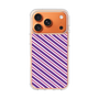 スリムプロテクションケース［ Small Stripe - Purple × Pink ］