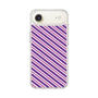 スリムプロテクションケース［ Small Stripe - Purple × Pink ］