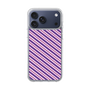 スリムプロテクションケース［ Small Stripe - Purple × Pink ］