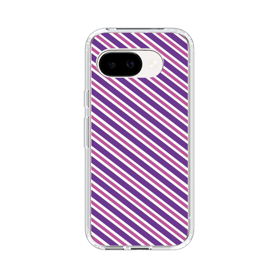 スリムプロテクションケース［ Small Stripe - Purple × Pink ］