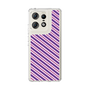 スリムプロテクションケース［ Small Stripe - Purple × Pink ］