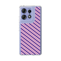 スリムプロテクションケース［ Small Stripe - Purple × Pink ］