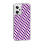 スリムプロテクションケース［ Small Stripe - Purple × Pink ］