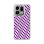 スリムプロテクションケース［ Small Stripe - Purple × Pink ］