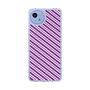 スリムプロテクションケース［ Small Stripe - Purple × Pink ］