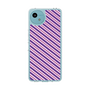 スリムプロテクションケース［ Small Stripe - Purple × Pink ］