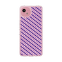 スリムプロテクションケース［ Small Stripe - Purple × Pink ］