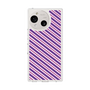 スリムプロテクションケース［ Small Stripe - Purple × Pink ］