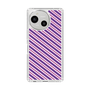スリムプロテクションケース［ Small Stripe - Purple × Pink ］