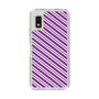 スリムプロテクションケース［ Small Stripe - Purple × Pink ］