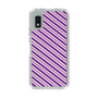 スリムプロテクションケース［ Small Stripe - Purple × Pink ］