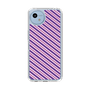 スリムプロテクションケース［ Small Stripe - Purple × Pink ］