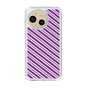 スリムプロテクションケース［ Small Stripe - Purple × Pink ］
