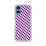 スリムプロテクションケース［ Small Stripe - Purple × Pink ］