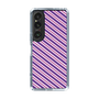 スリムプロテクションケース［ Small Stripe - Purple × Pink ］