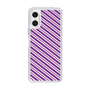 スリムプロテクションケース［ Small Stripe - Purple × Pink ］