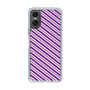 スリムプロテクションケース［ Small Stripe - Purple × Pink ］