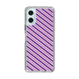 スリムプロテクションケース［ Small Stripe - Purple × Pink ］