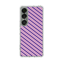 スリムプロテクションケース［ Small Stripe - Purple × Pink ］