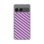 スリムプロテクションケース［ Small Stripe - Purple × Pink ］