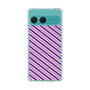 スリムプロテクションケース［ Small Stripe - Purple × Pink ］