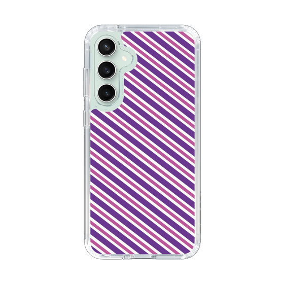 スリムプロテクションケース［ Small Stripe - Purple × Pink ］