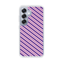 スリムプロテクションケース［ Small Stripe - Purple × Pink ］