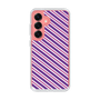 スリムプロテクションケース［ Small Stripe - Purple × Pink ］