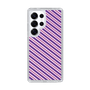 スリムプロテクションケース［ Small Stripe - Purple × Pink ］