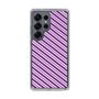 スリムプロテクションケース［ Small Stripe - Purple × Pink ］