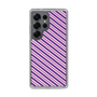 スリムプロテクションケース［ Small Stripe - Purple × Pink ］