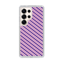 スリムプロテクションケース［ Small Stripe - Purple × Pink ］