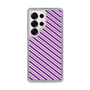 スリムプロテクションケース［ Small Stripe - Purple × Pink ］