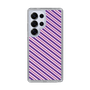 スリムプロテクションケース［ Small Stripe - Purple × Pink ］