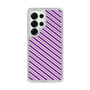 スリムプロテクションケース［ Small Stripe - Purple × Pink ］