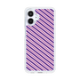スリムプロテクションケース［ Small Stripe - Purple × Pink ］