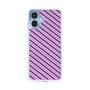 スリムプロテクションケース［ Small Stripe - Purple × Pink ］