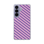 スリムプロテクションケース［ Small Stripe - Purple × Pink ］