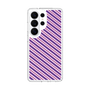 スリムプロテクションケース［ Small Stripe - Purple × Pink ］