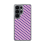 スリムプロテクションケース［ Small Stripe - Purple × Pink ］