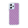 スリムプロテクションケース［ Small Stripe - Purple × Pink ］