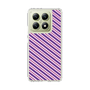 スリムプロテクションケース［ Small Stripe - Purple × Pink ］