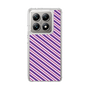 スリムプロテクションケース［ Small Stripe - Purple × Pink ］