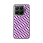 スリムプロテクションケース［ Small Stripe - Purple × Pink ］