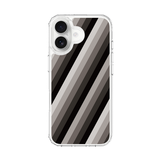 スリムプロテクションケース［ Middle Stripe - Black ］